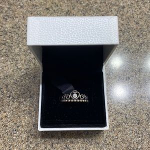 Size 7 princess tiara Pandora ring
